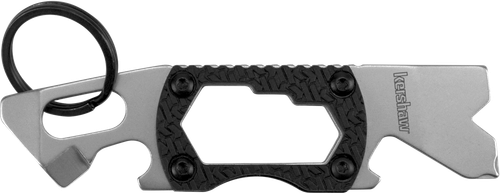 Kershaw 8810X PT-2  Silver 3CR13 Steel Bead Blasted Fixed 3.25" Long Black K Textured Glass-Filled Nylon Handle