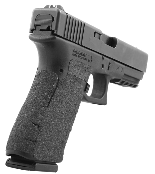 Talon Grips 381G Adhesive Grip  Compatible w/Glock 17/19x/22/24/31/34/35/37/45/47 Gen5 w/Large Backstrap, Black Textured Granulate