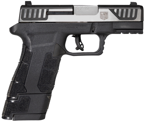 Diamondback DB0300P031 AM2  Sub-Compact Frame 9mm Luger 17+1, 3.50" Stainless Steel Barrel, Serrated Stainless Steel Slide, Black Polymer Frame w/Picatinny Rail & Polymer Grip