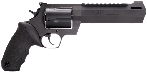 Taurus 2460061RH Raging Hunter  460 S&W Mag 5rd 6.75" Matte Black Barrel Matte Black Oxide Steel Cylinder & Frame Black Rubber with  Integrated Cushion Insert Grip