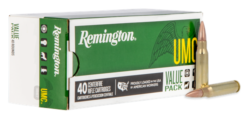 Remington Ammunition 23971 UMC Value Pack 308Win 150gr Full Metal Jacket 40 Per Box/10 Case