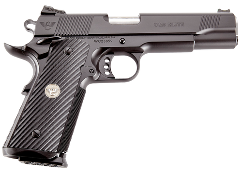 Wilson Combat CQBEFS45A CQB Elite 45 ACP 8+1 5" Stainless Match Grade Barrel, Black Serrated Carbon Steel Slide, Black Carbon Steel Frame w/Beavertail, Black G10 Starburst Grip