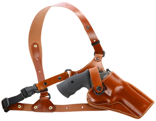 Galco GA170 Great Alaskan Chest Holster Fits Chest Up To 54" Tan Leather Shoulder/Torso Strap Fits S&W X Frame 500 4" Right Hand