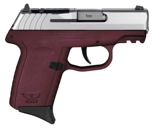 SCCY Industries CPX2TTCRRDRG3 CPX-2 Gen3 RD 9mm Luger 10+1 3.10" Crimson Red Polymer w/Picatinny Rail Serrated Stainless Steel Slide Crimson Red Polymer Grip