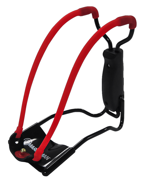 Marksman 3055 Marksman 3055 Folding Slingshot Red Hyper-Velocity Band Black Molded Handle