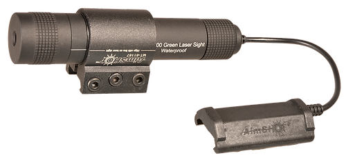 AimShot KT81067 Green Rifle Laser Kit  Matte Black