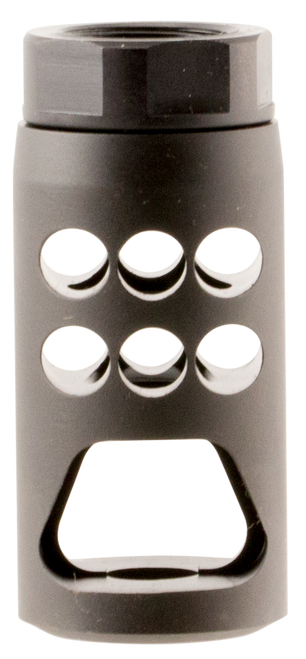 Ruger 90590 Hybrid Muzzle Brake Matte Black Steel 5/8"x24 Threads, 2.20" OAL 1" Diameter, 7.62x51mm NATO