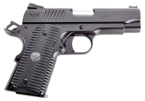 Wilson Combat ACPCP45 ACP Compact SAO 45 ACP 4" 7+1 Black Armor-Tuff Carbon Steel Black G10 Eagle Claw Grip