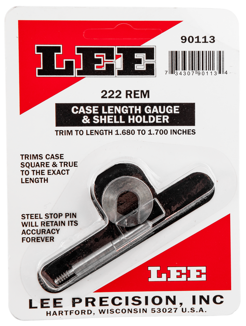Lee Precision 90113 Case Length Gauge  222 Rem Steel