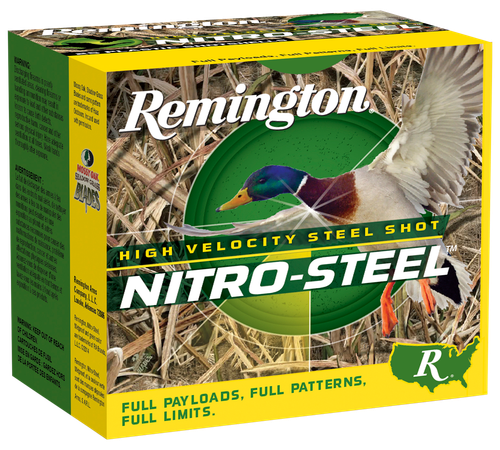 Remington Ammunition 20802 Nitro-Steel High Velocity 12Gauge 3" 1 1/4oz 4Shot 25 Per Box/10 Case