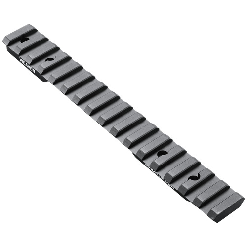 Weaver Mounts 99481 Multi-Slot Base  Extended Black Anodized Aluminum Fits Winchester 70 Short Action