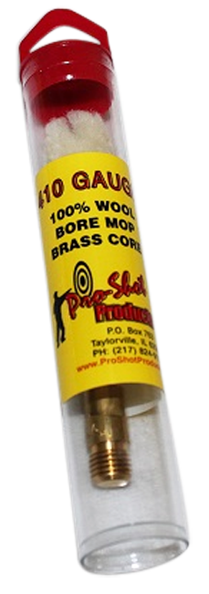 Pro-Shot MP410 Bore Mop  .410 Gauge Shotgun #5/16-27 Thread Cotton 1.75" Long