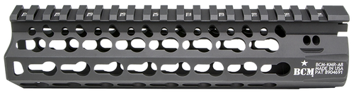 BCM KMRA8556BK KMR Alpha Handguard 8" Keymod Style Made of Aluminum with Black Anodized Finish for AR-15