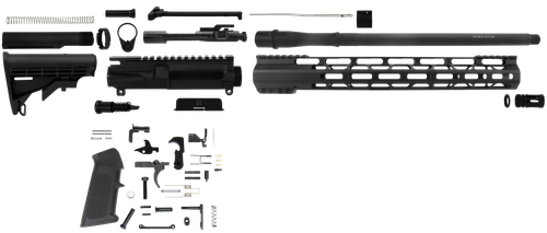 TacFire SSRK300LPK AR Build Kit  Sports South Exclusive 300 Blackout AR-Platform Black Nitride 1/2"x28