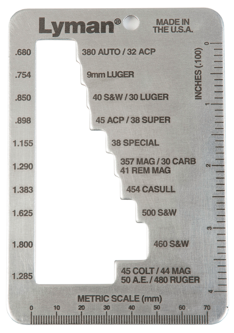 Lyman 7832217 E-Zee Case-Length Gauge Pistol, Revolver