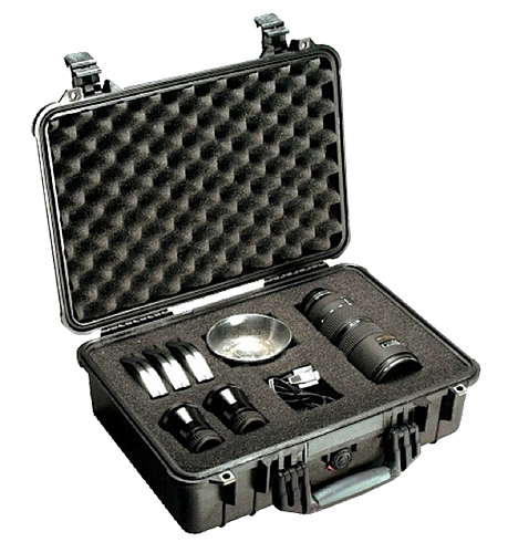 Pelican 1500000110 Protector Case Black Polypropylene Holds Handgun