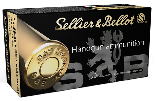 Sellier & Bellot SB357C Handgun  357Mag 158gr Semi Jacketed Hollow Point 50 Per Box/20 Case