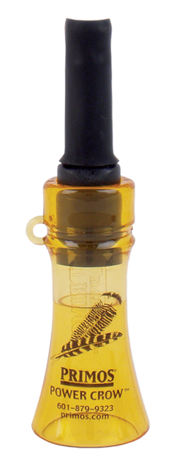 Primos 330 Power Crow  Open Call Crow Sounds Attracts Crow/Turkey Black/Yellow Plastic
