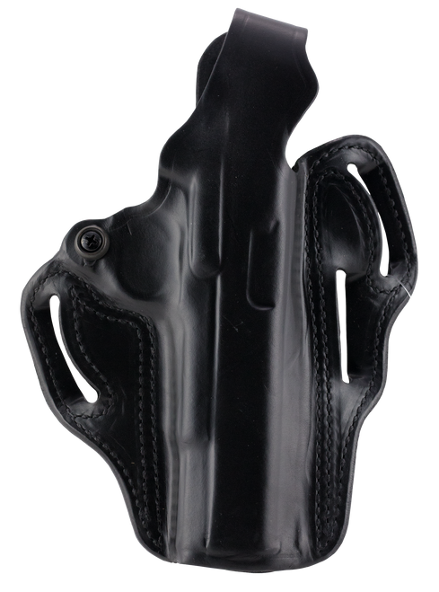 DeSantis Gunhide 001BAB2Z0 Thumb Break Scabbard OWB Black Leather Belt Slide Fits Glock 17 Fits Glock 22 Fits Glock 31 Right Hand