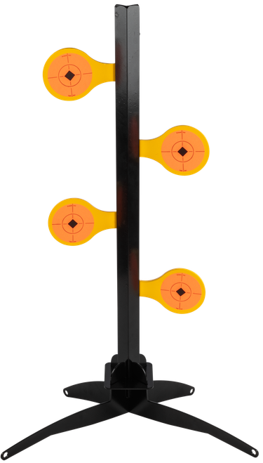 Birchwood Casey 47421 World of Targets Dueling Tree 3.50" Rimfire Pistol/Rifle Orange/Yellow Steel Circle w/Crosshair & Diamond