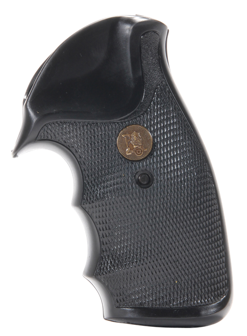 Pachmayr 02521 Gripper Grip Checkered Black Rubber with Finger Grooves for Charter Arms