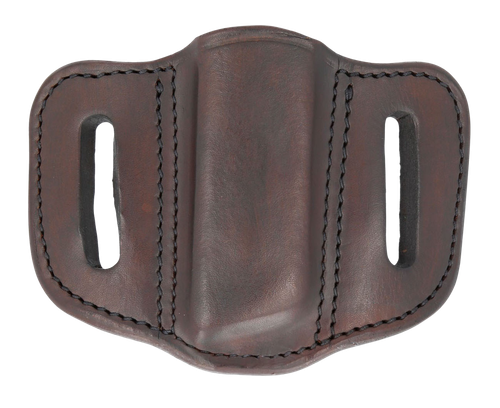 1791 Gunleather MAG12SBRA MAG1.2 Single Mag Holster Signature Brown Leather Belt Slide Compatible w/ Double Stack Ambidextrous