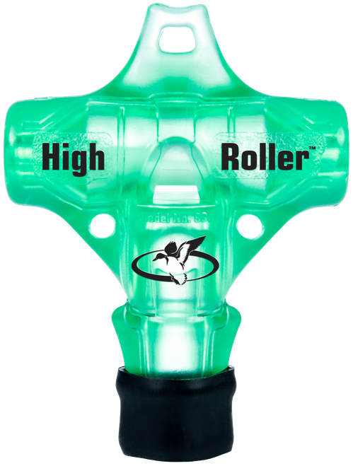 Primos 838 High Roller  Whistle Call Mallard Drake/Pintail/Teal/Widgeon Sounds Attracts Ducks Green Polycarbonate