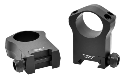 Warne 7204M Scope Rings Mountain Tech Matte Black 1" Ultra High 0 MOA