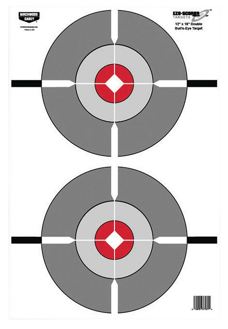 Birchwood Casey 37061 EZE-Scorer  Bullseye Paper Target 12" x 18" 100 Per Pack
