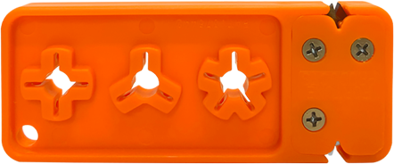 AccuSharp 013C Broadhead Sharpener & Wrench Tungsten Carbide Sharpener Orange