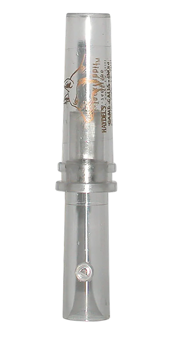 Haydel's Game Calls GHJ Government Hunter Baby Rabbit Open Call Double Reed Baby Cottontail/Jackrabbit Sounds Attracts Predators Clear Acrylic