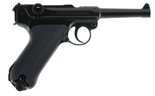 Umarex 2251800 Legends P.08  CO2 177 BB 21+1 4.60" Black Polymer Grips