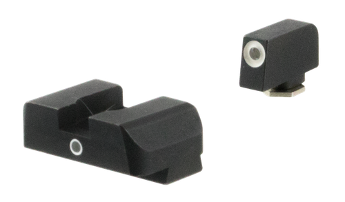 AmeriGlo GL5101 i-Dot Sight  Set for Glock  Green Tritium White Outline Front Sight-Green Tritium Rear Sight