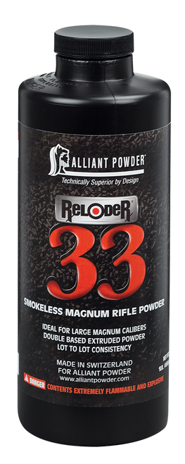 Alliant Powder RELODER33 Rifle Powder Reloder 33 Rifle Multi-Caliber Magnum 1 lb