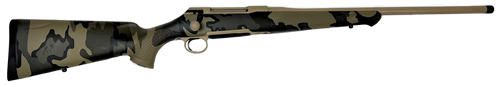 Sauer S1KVIAST65CT 100  6.5 Creedmoor 5+1 22" Threaded Barrel & Steel Receiver, Tan Metal Finish, KUIU Verde Camo Ergo MAX Synthetic Stock, Adjustable Single-Stage Trigger, Three-Position Safety