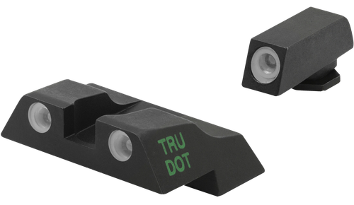 Meprolight USA 102263301 Tru-Dot Sight Set Green Tritium Front/Orange Tritium Rear/Black Frame, Compatible w/ Glock 26/27, Post/Dovetail Mount