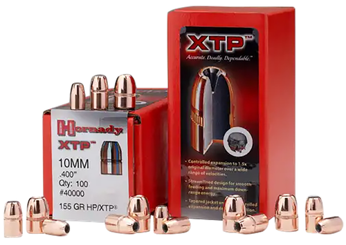 Hornady 40060 XTP  10mm Auto .400 200 gr Hollow Point XTP 100 Per Box/ 15 Case