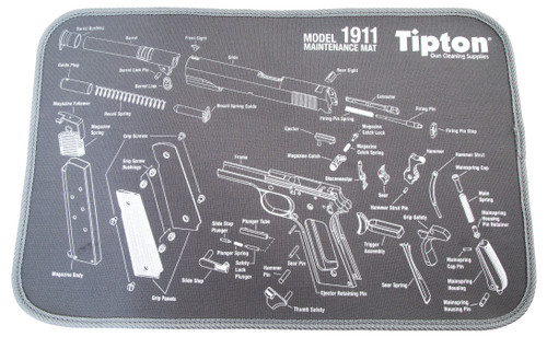 Tipton 558680 Maintenance Mat  Black/Gray Neoprene Top w/Rubber Back 11"x17" 1911 Parts Diagram