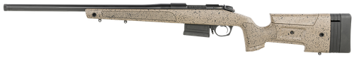 Bergara Rifles B14S352LC B-14 HMR 6.5 Creedmoor 5+1 22" Graphite Black Cerakote Barrel, Black Speckled Brown Molded w/Mini-Chassis, Adjustable LOP & Cheek Piece Stock, Left Hand