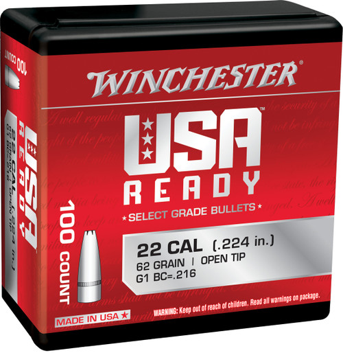 Winchester Ammo WBR22462 Centerfire Rifle  224Valkyrie 62gr Open Tip 100 Per Box/10 Case