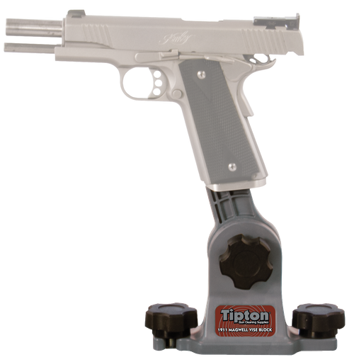 Tipton 558080 1911 Mag Well Vise Block Gun Vise Handgun Firearm Gray/Red Polymer