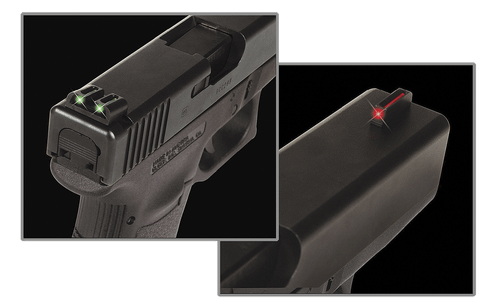 TruGlo TG131S2 Fiber-Optic  Red/Fiber Optic Front Sight-Green/Fiber Optic Rear Sight Sig Sauer P-Series #6 Front/#8 Rear