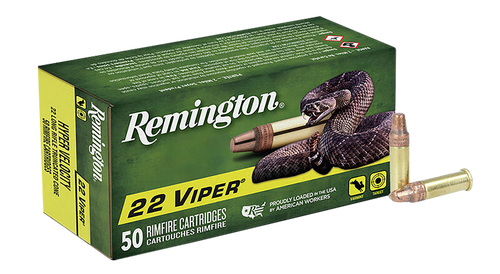 Remington Ammunition 21080 Viper Rimfire 22LR 36gr Truncated Cone Solid 50 Per Box/100 Case