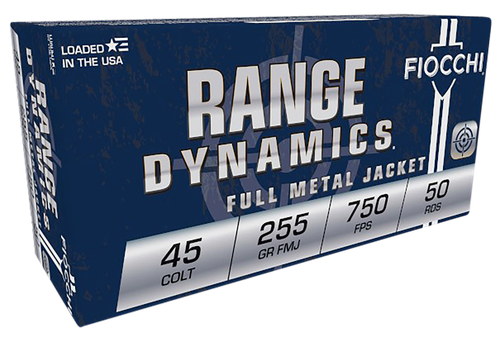 Fiocchi 45LCCMJ Range Dynamics  45Colt 225gr Complete Metal Jacket 50 Per Box/10 Case