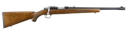 Ruger 7416 77/44  44 Rem Mag 4+1 18.50" Threaded Barrel, Blued Alloy Steel, Integral Scope Mount On A Solid Steel Receiver, American Walnut Stock