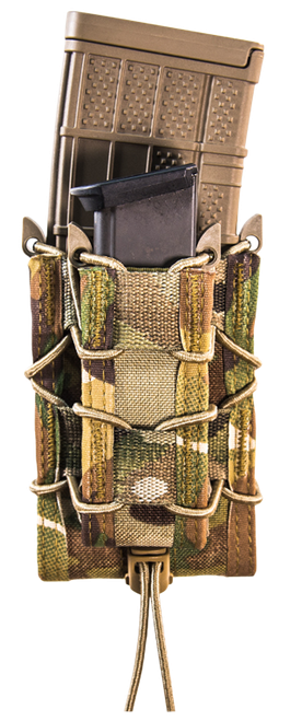 High Speed Gear 13DD10MC TACO Double Decker Mag Pouch MultiCam Nylon Belt Belts 2.25" Wide Compatible w/ Rifle Compatible w/ Pistol