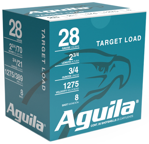 Aguila 1CHB2878 Target Load Competition 28Gauge 2.75" 3/4oz 8Shot 25 Per Box/20 Case