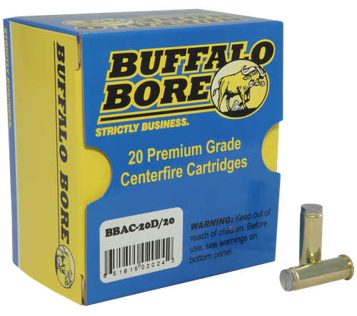 Buffalo Bore Ammunition 20D20 Standard Pressure Strictly Business 38Special 150gr Hard Cast Wadcutter 20 Per Box/12 Case