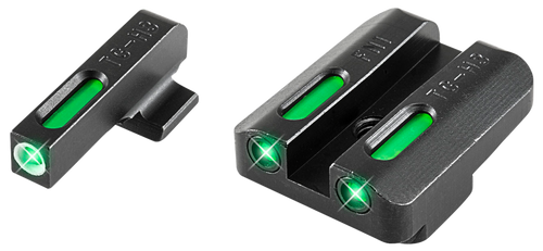 TruGlo TG13FN2A TFX  Black | Green Tritium & Fiber Optic White Outline Front Sight Green Tritium & Fiber Optic Rear Sight