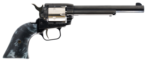 Heritage Mfg RR22TT6BLKPRL Rough Rider Altamont 22 LR 6 Shot, 6.50" Black Oxide Steel Barrel, Black Oxide Zinc Alloy Frame, Matte Stainless Cylinder, Black Pearl Grip, Manual Safety, Exposed Hammer